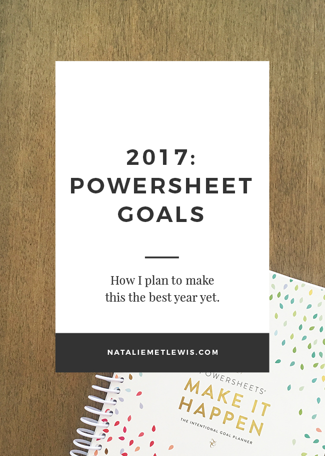 Powersheet Goals & Action Steps